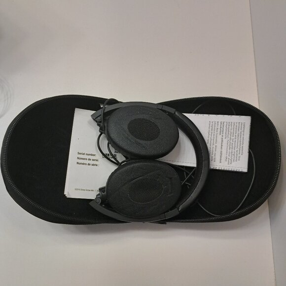 Authentic Bose OE2 On-Ear 2 Black Silver Foldable Wired Headphones With Case
